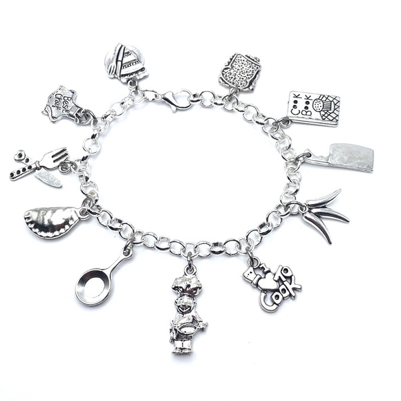 Chef Charm Bracelet Cook Culinary Arts Theme - Picture 3 of 10